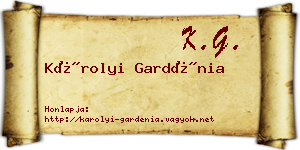 Károlyi Gardénia névjegykártya